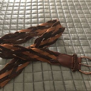 Below the belt braided belt